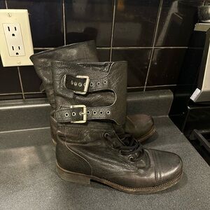 All Saints Biker Boots.